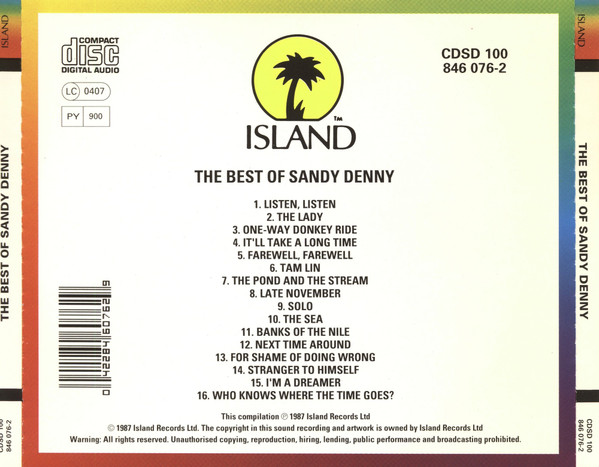 Sandy Denny - The Best Of Sandy Denny | Island Records (CDSD 100) - 2