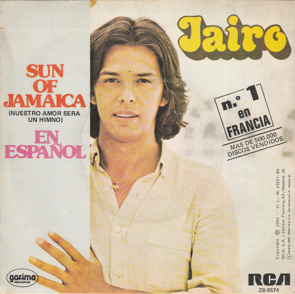 Jairo - Sun Of Jamaica (Nuestro Amor Será Un Himno)(En Español) | RCA Victor (ZB-8574) - 2