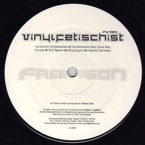 Tobias Lüke - Vinylfetischist | Free Vision (FV001) - main