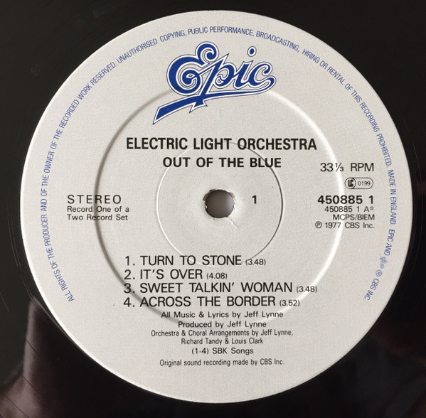 Electric Light Orchestra - Out Of The Blue | Epic (450885 1) - 3