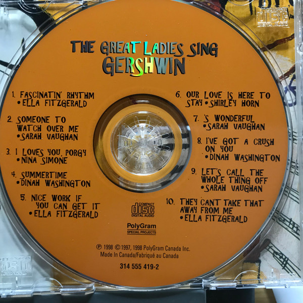 Various - The Great Ladies Sing Gershwin | PolyGram Special Projects (314 555419-2) - 3 Various - The Great Ladies Sing Gershwin | PolyGram Special Projects (314 555419-2) - 3