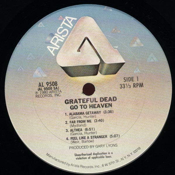 The Grateful Dead - Go To Heaven | Arista (AL5-8181) - 3 The Grateful Dead - Go To Heaven | Arista (AL5-8181) - 3