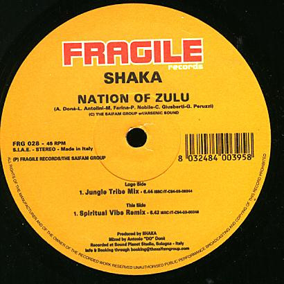Shaka - Nation Of Zulu | Fragile Records (FRG 028)