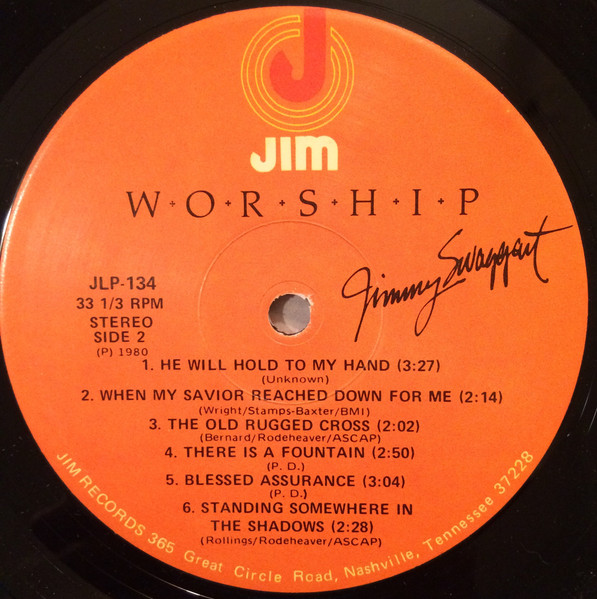 Jimmy Swaggart - Worship | Jim Records (JIM LP 134) - 4