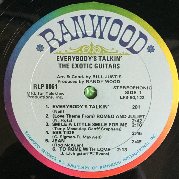 The Exotic Guitars - Everybody's Talkin' | Ranwood (R.8061) - 3 The Exotic Guitars - Everybody's Talkin' | Ranwood (R.8061) - 3