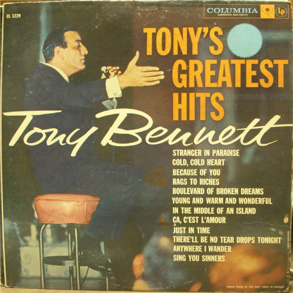 Tony Bennett - Tony's Greatest Hits | Columbia (CL 1229) Tony Bennett - Tony's Greatest Hits | Columbia (CL 1229)