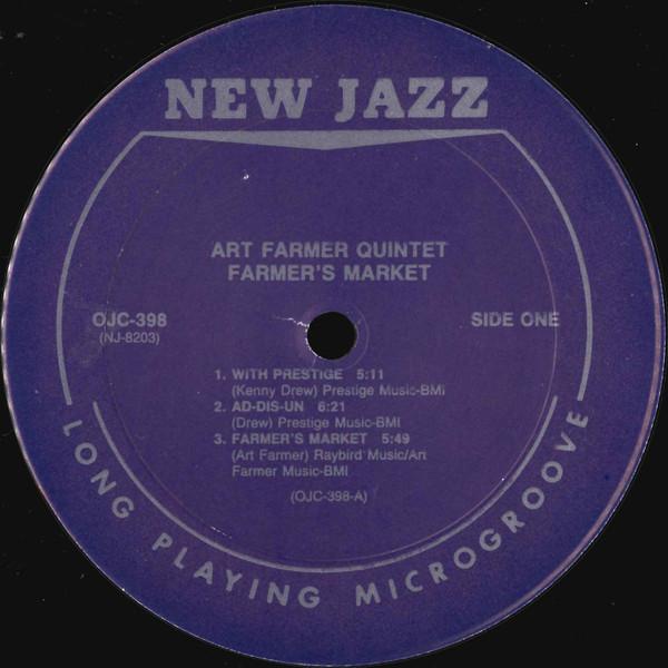 Art Farmer - Farmer's Market | Original Jazz Classics (OJC-398) - 3
