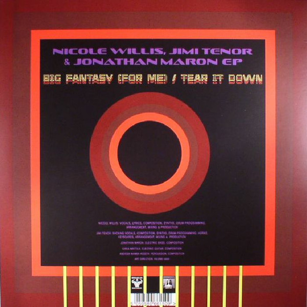 Nicole Willis , Jimi Tenor & Jonathan Maron - Big Fantasy (For Me) / Tear It Down | Persephone Records (HRKL006LP) - 2