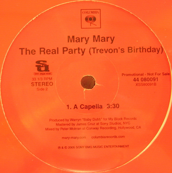 Mary Mary - The Real Party (Trevon's Birthday) | Sony Urban Music (44 080091)