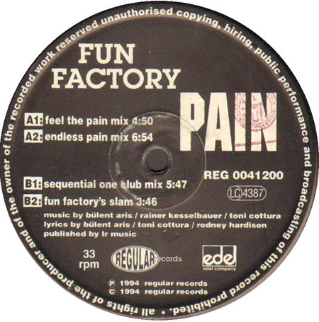 Fun Factory - Pain | Regular Records (REG 0041200)