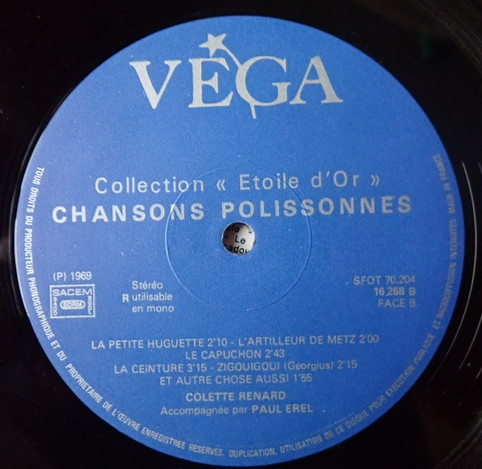 Colette Renard - Chansons Polissonnes | Vega (16.268) - 4