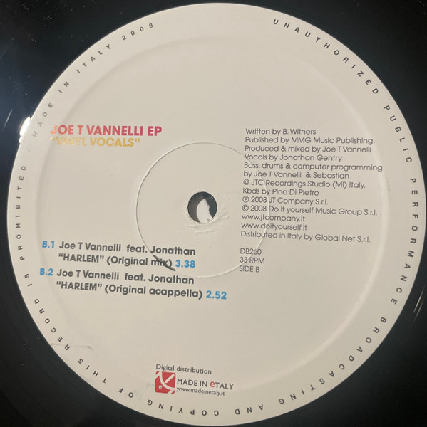 Joe T. Vannelli - Vinyl Vocals | Dream Beat (DB 260) - 4 Joe T. Vannelli - Vinyl Vocals | Dream Beat (DB 260) - 4