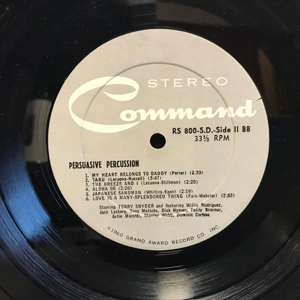 Terry Snyder And The All Stars - Persuasive Percussion | Command (RS 800SD) - 4