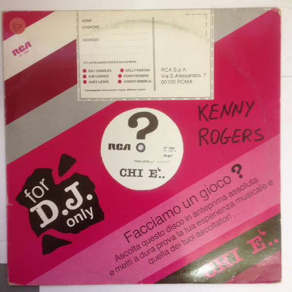 Kenny Rogers - This Love We Share | RCA (PT 7597) - 2