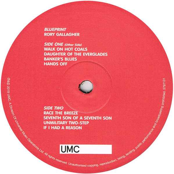 Rory Gallagher - Blueprint LP | UMC (5797131) - 2 Rory Gallagher - Blueprint LP | UMC (5797131) - 2