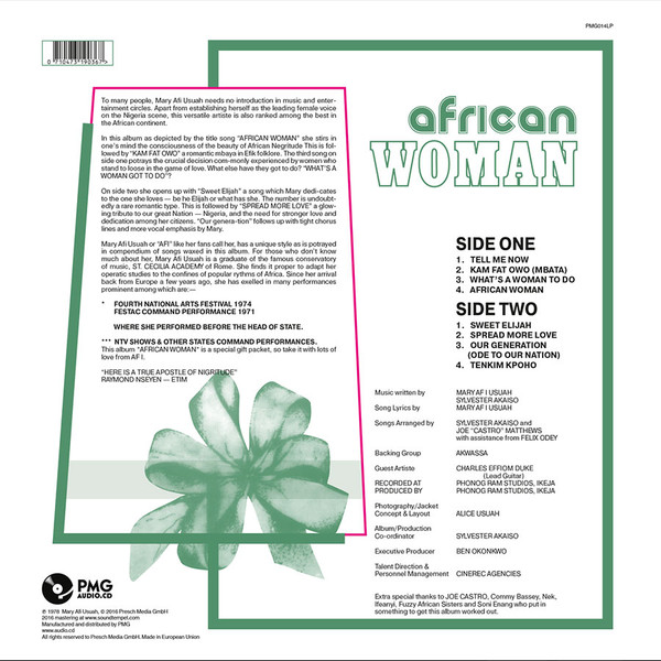 Mary Afi Usuah - African Woman | PMG (PMG014LP)