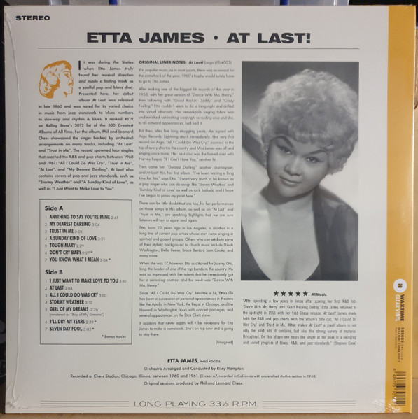Etta James - At Last! | WaxTime (526003) - 2 Etta James - At Last! | WaxTime (526003) - 2