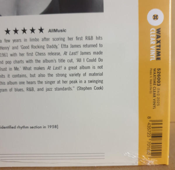 Etta James - At Last! | WaxTime (526003) - 3 Etta James - At Last! | WaxTime (526003) - 3