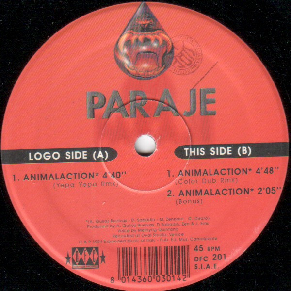 Paraje - Animalaction (Yepa Yepa Remix) | DFC (DFC 201) - 4 Paraje - Animalaction (Yepa Yepa Remix) | DFC (DFC 201) - 4