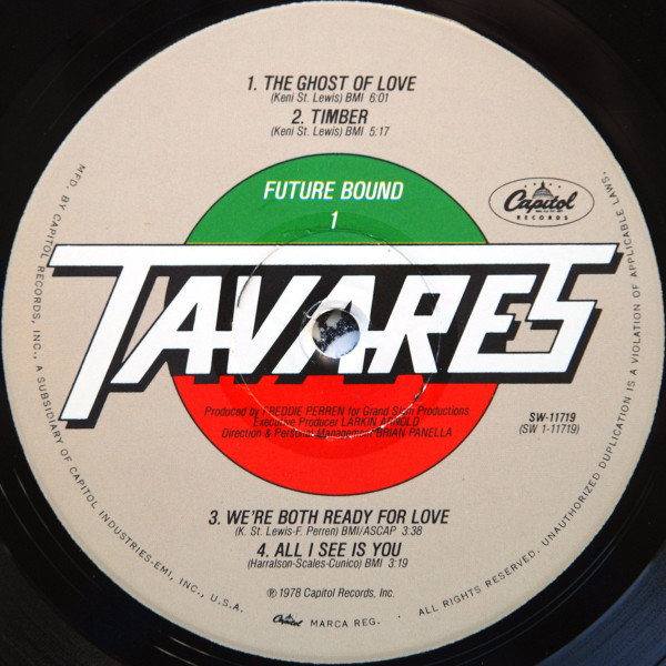 Tavares - Future Bound | Capitol Records (SW-11719) - 3