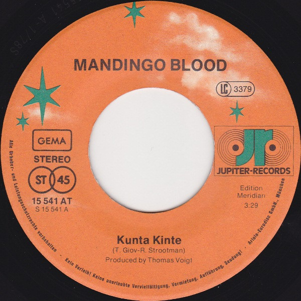 Mandingo Blood - Kunta Kinte / Jungle Life >Part 1< | Jupiter Records (15 541 AT) - 2