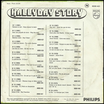 Johnny Hallyday - Hallyday Story 7 : Le Pénitencier / O Carole | Philips (6009 431)