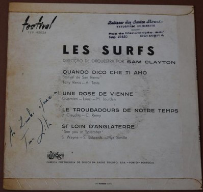 Les Surfs - San Remo | Discos Festival (FEP 95024) - 2 Les Surfs - San Remo | Discos Festival (FEP 95024) - 2