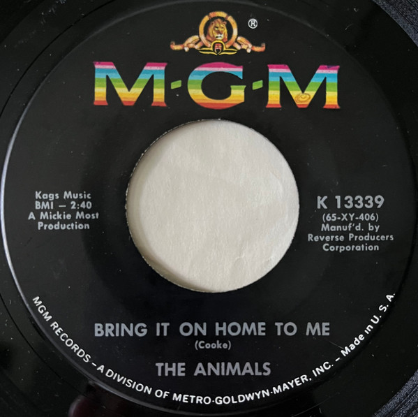 The Animals - Bring It On Home To Me | MGM Records (K 13339)
