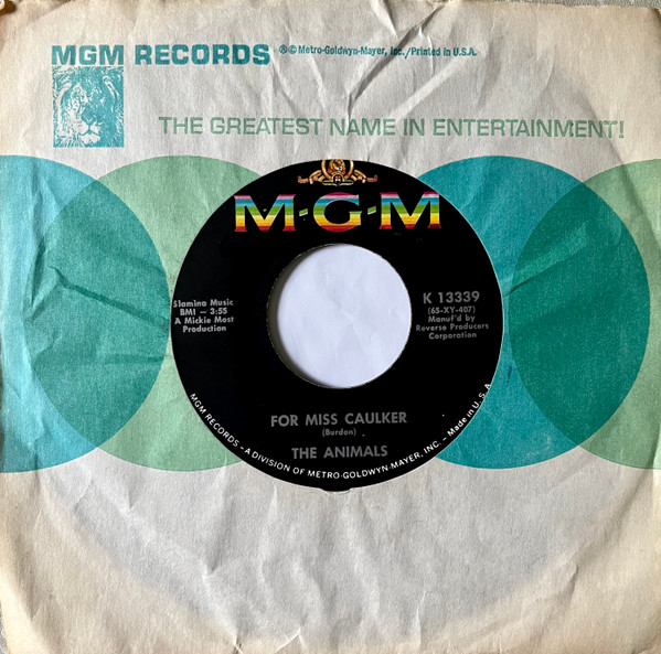 The Animals - Bring It On Home To Me | MGM Records (K 13339) - 4