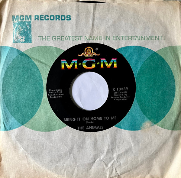 The Animals - Bring It On Home To Me | MGM Records (K 13339) - 3