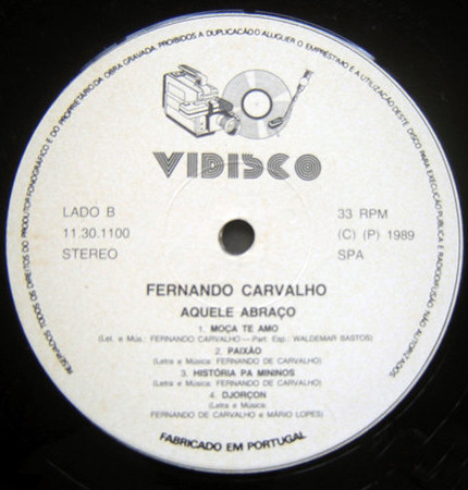 Fernando Carvalho - Aquele Abraço | Vidisco (LP-11.30.1100) - main Fernando Carvalho - Aquele Abraço | Vidisco (LP-11.30.1100) - main