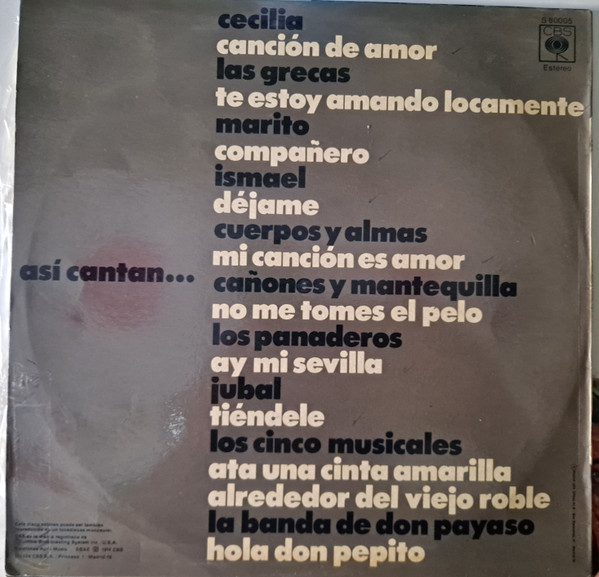 Various - Así Cantan... Vol. 2 | CBS (S 80005) - 2 Various - Así Cantan... Vol. 2 | CBS (S 80005) - 2