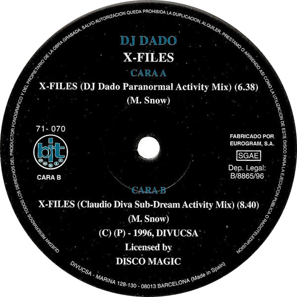 DJ Dado - X-Files | Bit Music (71-070) - 3