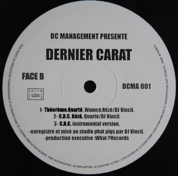 Dernier Carat - Laissons Le Son Parler... | DC Management (DCMA 001) - 2 Dernier Carat - Laissons Le Son Parler... | DC Management (DCMA 001) - 2