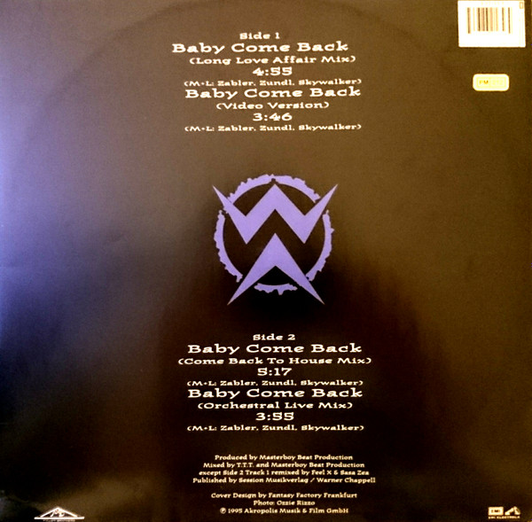 Worlds Apart - Baby Come Back | EMI Electrola (7243 8 62165 6 4) - 2 Worlds Apart - Baby Come Back | EMI Electrola (7243 8 62165 6 4) - 2