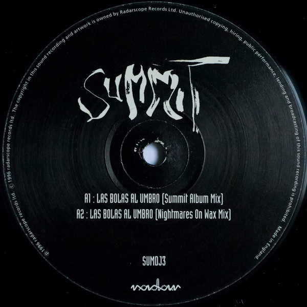 Summit - Las Bolas Al Umbro | Radar Records (SUMDJ3)
