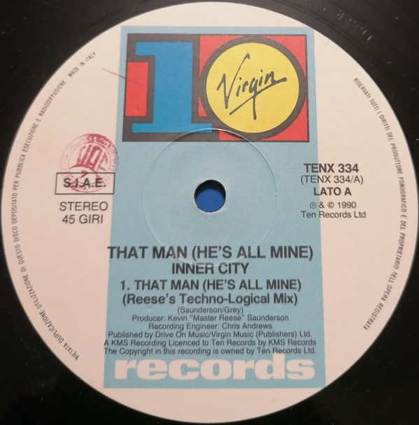 Inner City - That Man (He's All Mine) | 10 Records (TENX 334) - 3 Inner City - That Man (He's All Mine) | 10 Records (TENX 334) - 3