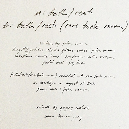 Bon Iver - Beth / Rest | 4AD (BAD 3249) - 2
