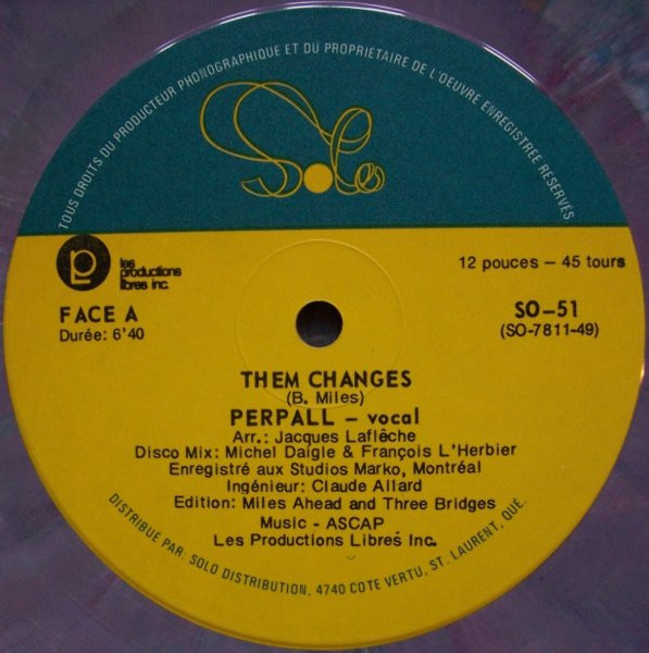 Pierre Perpall - Them Changes | Solo (SO-51) - 3