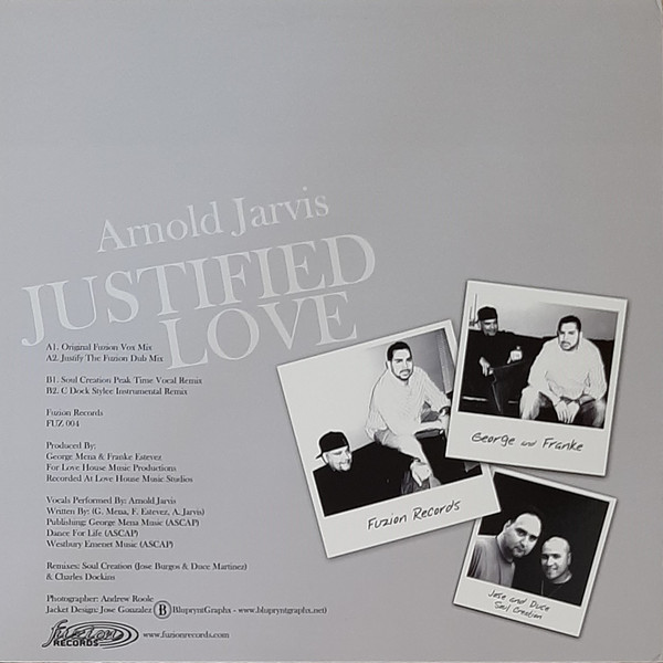 Arnold Jarvis - Justified Love | Fuzion Records (FUZ-004) - 2 Arnold Jarvis - Justified Love | Fuzion Records (FUZ-004) - 2