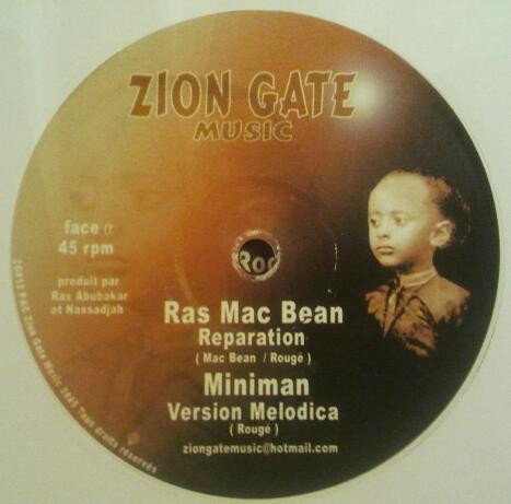 Ras Mac Bean - Reparation | Zion Gate Music (ZG012) - main Ras Mac Bean - Reparation | Zion Gate Music (ZG012) - main