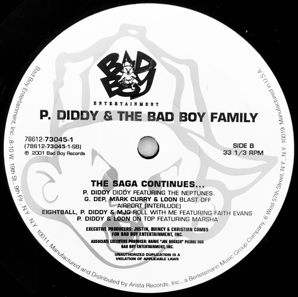 P. Diddy & The Bad Boy Family - The Saga Continues... | Bad Boy Records (78612-73045-1) - 4 P. Diddy & The Bad Boy Family - The Saga Continues... | Bad Boy Records (78612-73045-1) - 4