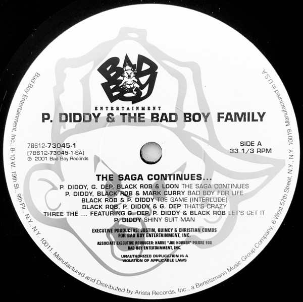 P. Diddy & The Bad Boy Family - The Saga Continues... | Bad Boy Records (78612-73045-1) - 3 P. Diddy & The Bad Boy Family - The Saga Continues... | Bad Boy Records (78612-73045-1) - 3