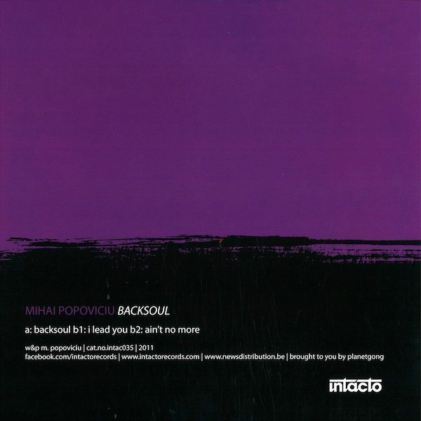 Mihai Popoviciu - Backsoul | Intacto Records (intac035) - 2