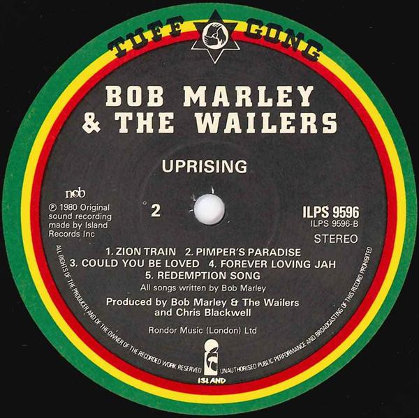 Bob Marley & The Wailers - Uprising | Island Records (ILPS 9596) - 4 Bob Marley & The Wailers - Uprising | Island Records (ILPS 9596) - 4