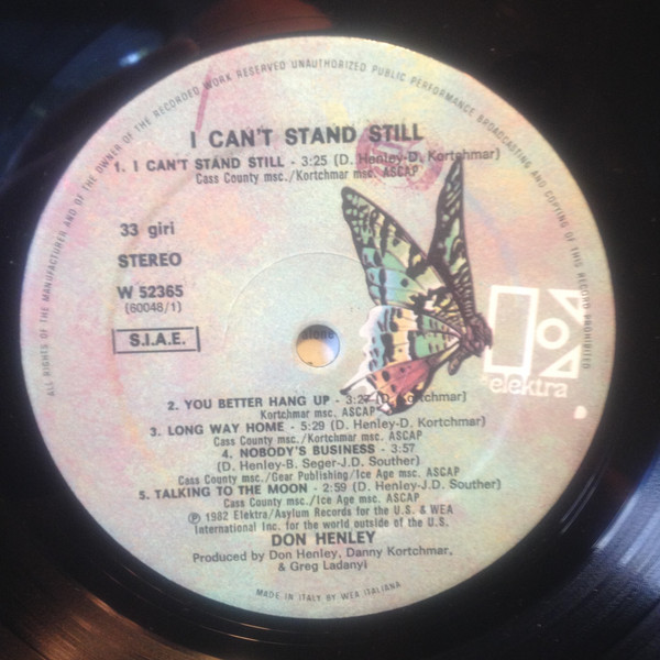 Don Henley - I Can't Stand Still | Elektra (W 52365) - 3