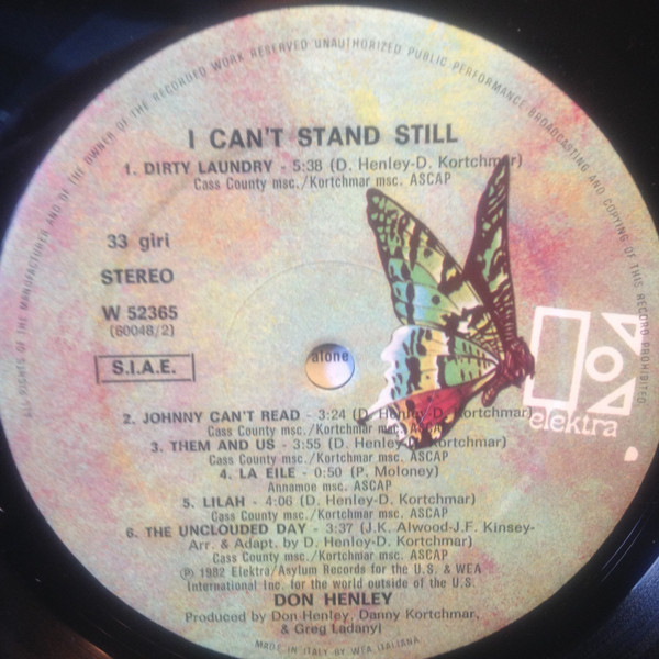 Don Henley - I Can't Stand Still | Elektra (W 52365) - 4