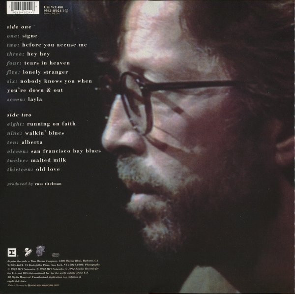 Eric Clapton - Unplugged | Reprise Records (WX 480) - 2