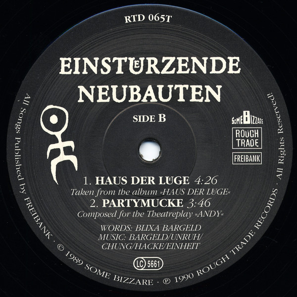 Einstürzende Neubauten - Feurio! | Rough Trade (RTD 065T) - 4 Einstürzende Neubauten - Feurio! | Rough Trade (RTD 065T) - 4