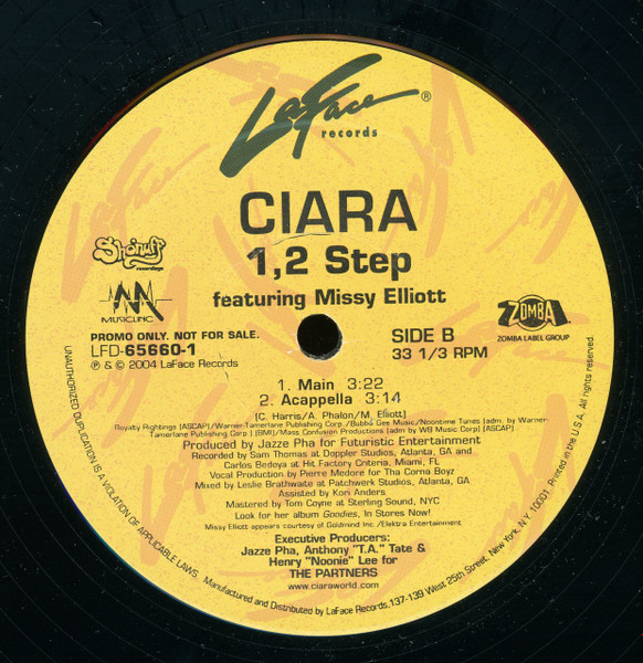 Ciara Featuring Missy Elliott - 1, 2 Step | LaFace Records (LFD-65660-1) - 2 Ciara Featuring Missy Elliott - 1, 2 Step | LaFace Records (LFD-65660-1) - 2